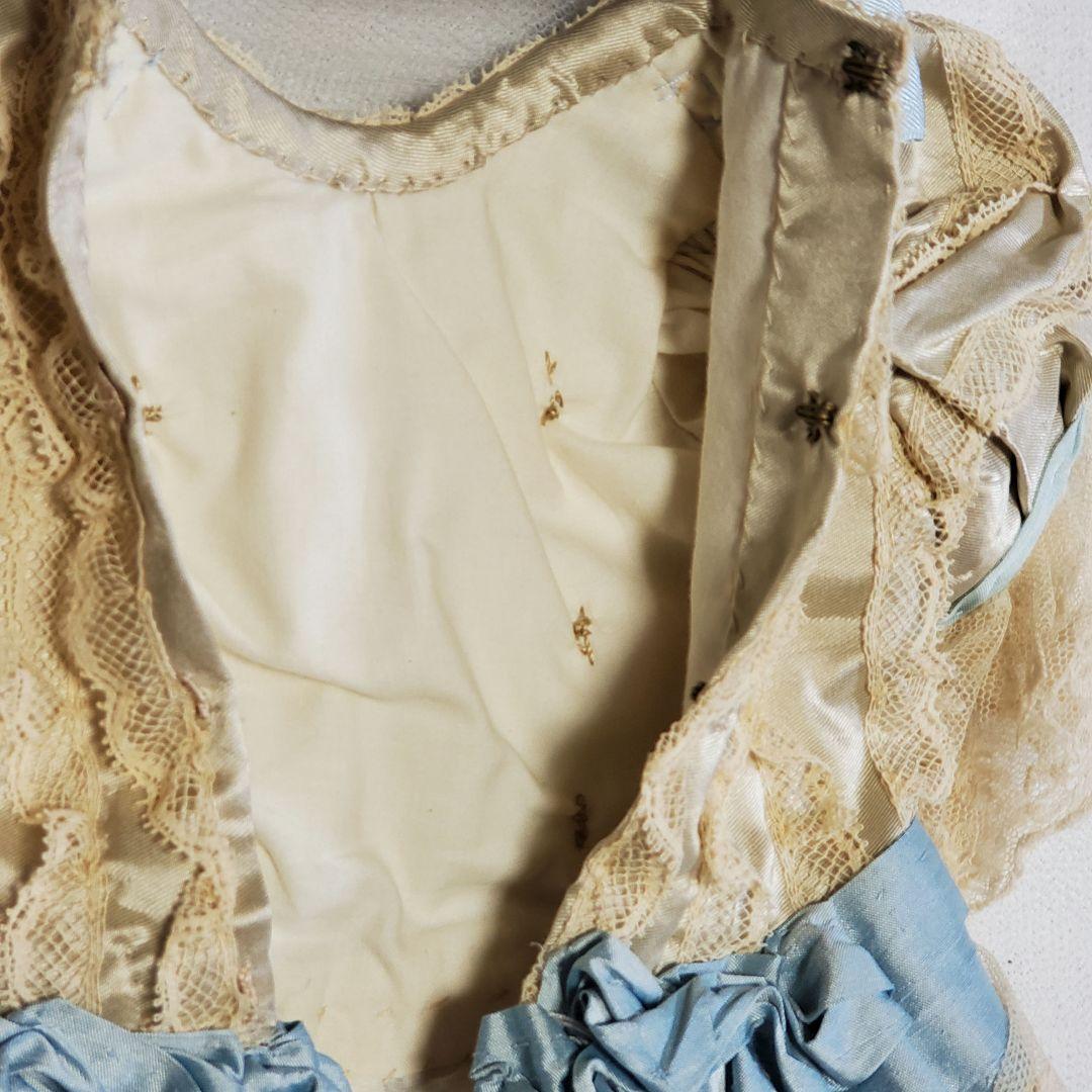 美しいハンドメイド・ドレス★ジュモー等ビスクドール、アンティークドールに