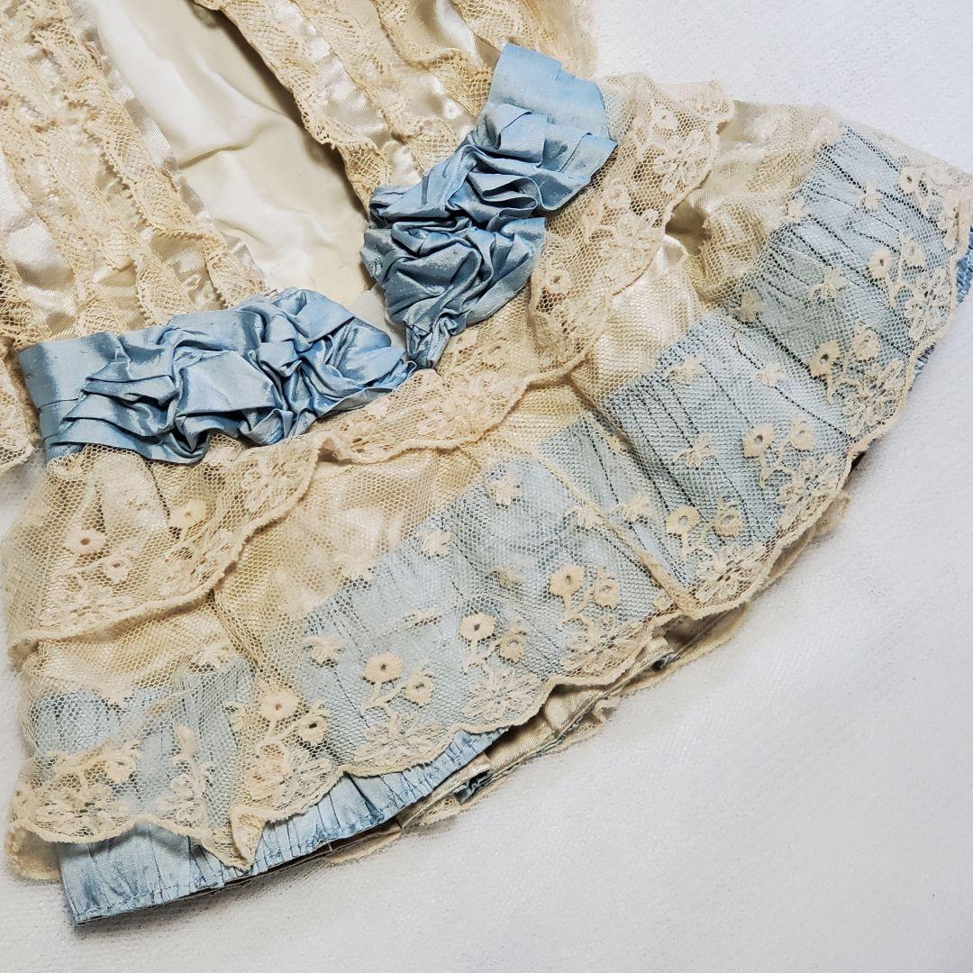 美しいハンドメイド・ドレス★ジュモー等ビスクドール、アンティークドールに