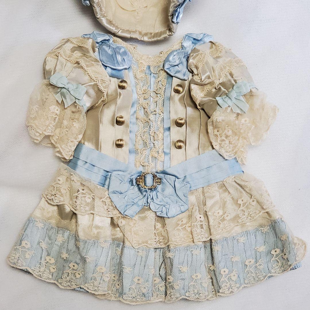 美しいハンドメイド・ドレス★ジュモー等ビスクドール、アンティークドールに