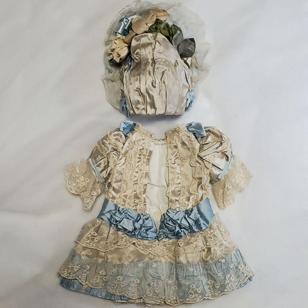 美しいハンドメイド・ドレス★ジュモー等ビスクドール、アンティークドールに