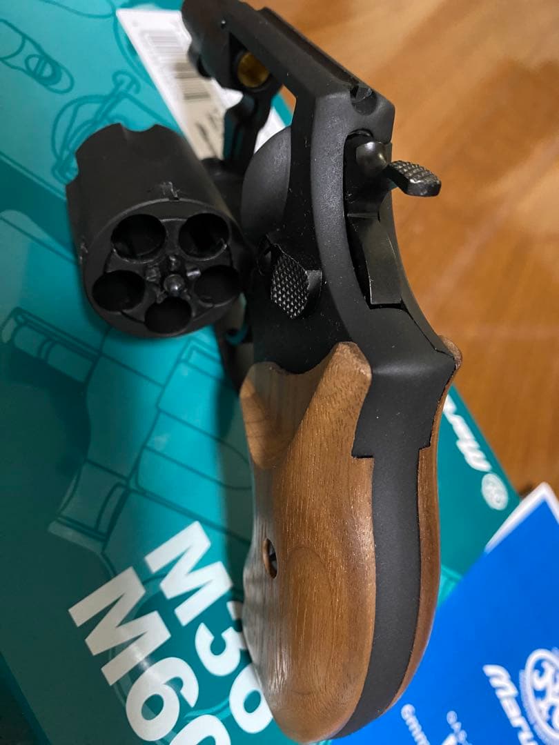 Marushin M36リボルバー木製グリップ6mmBB HW発射30発程度
