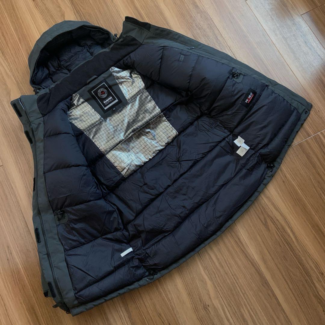 Sノースフェイスレディースゴアサーミウムグレーマクマードダウンジャケットパーカー