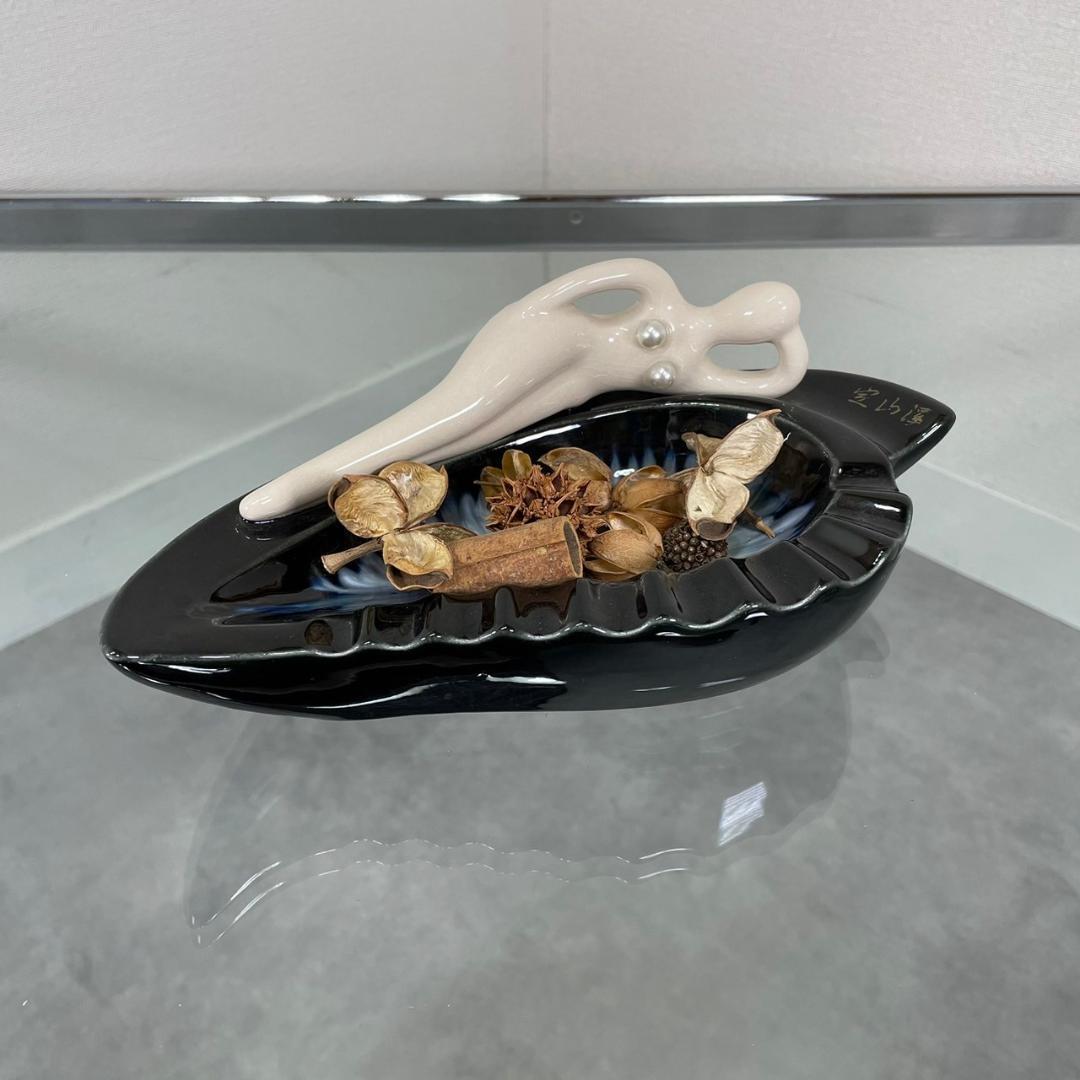 ヴィンテージ セクシー 灰皿 アッシュトレイ オブジェ 陶器