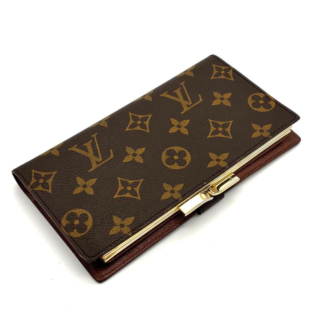 ルイヴィトン モノグラム コンチネンタルクラッチ がま口 長財布 二つ折り