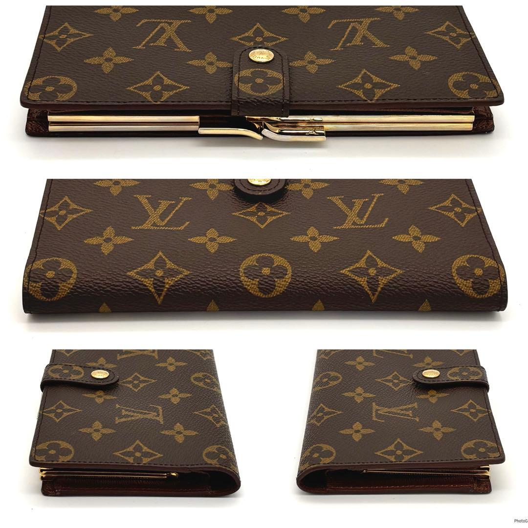 ルイヴィトン モノグラム コンチネンタルクラッチ がま口 長財布 二つ折り