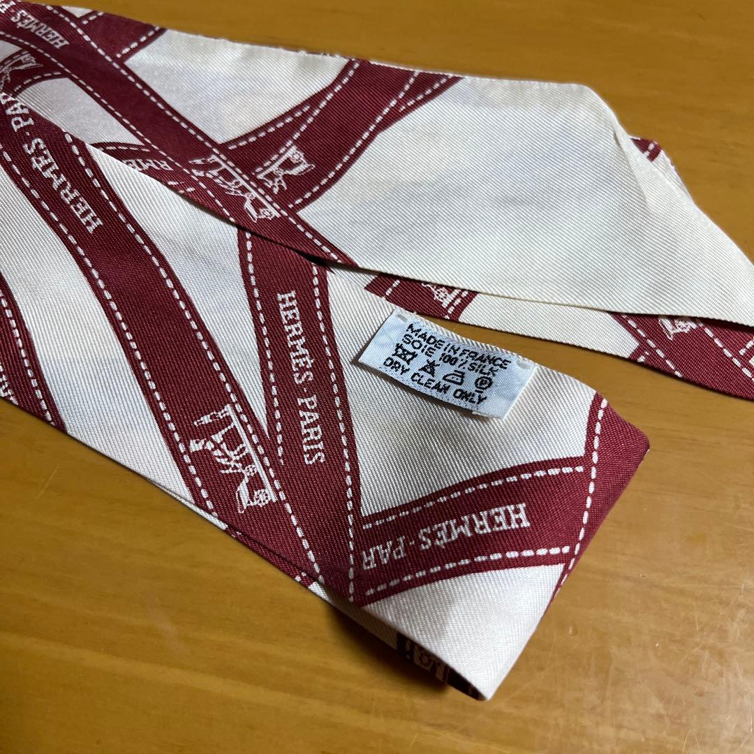 【美品】HERMES シルク スカーフ