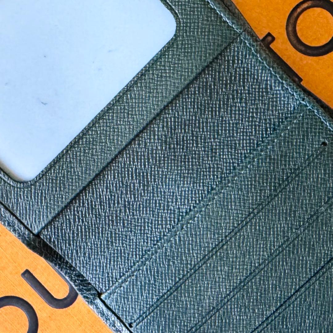 LOUIS VUITTON タイガ ポルトビエ カルトブルー 折り財布 外観極美