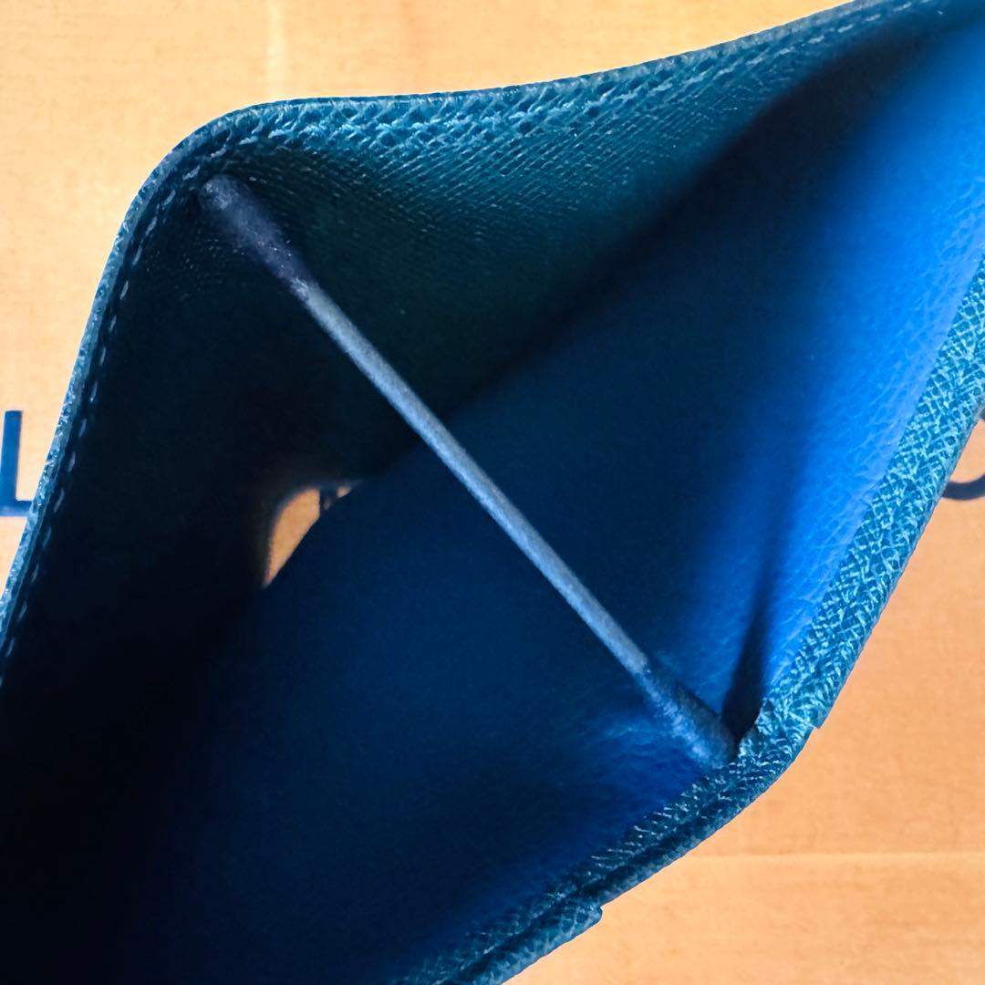 LOUIS VUITTON タイガ ポルトビエ カルトブルー 折り財布 外観極美