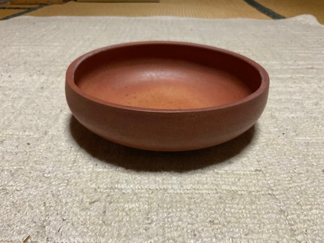 湖南焼／灰器／作者・松山。【桐箱付き、未使用品　昭和ノスタルジー】。