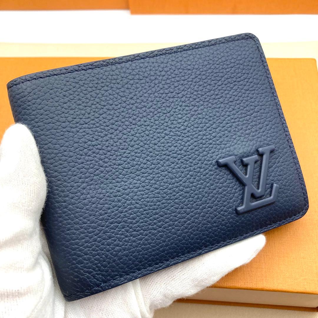 【美品・IC】ルイヴィトン アエログラム ミュルティプルネイビー 現行モデル