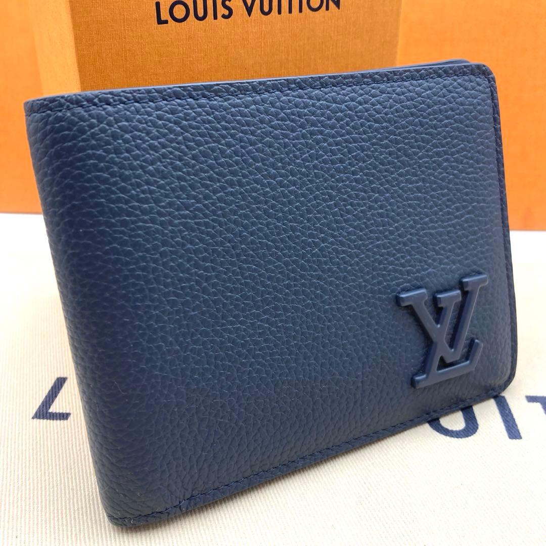 【美品・IC】ルイヴィトン アエログラム ミュルティプルネイビー 現行モデル