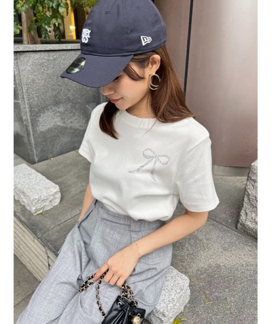 【SNIDEL|NEW ERA】コラボエンブレムキャップ ネイビー