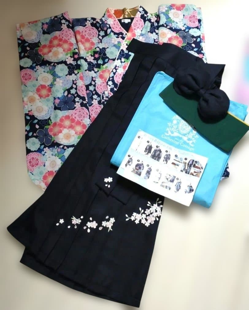 はなこキャサリンコテージ　袴セット髪飾りあり