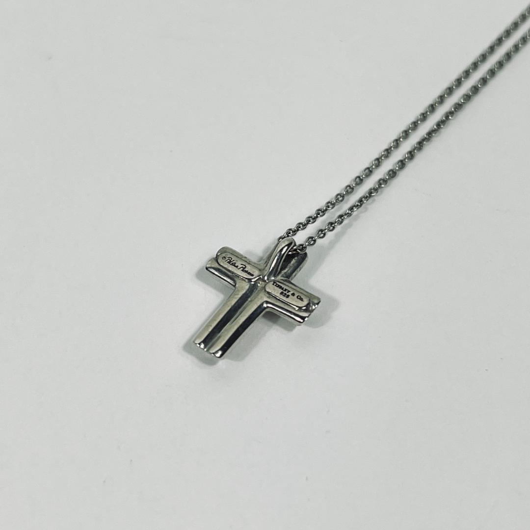 ティファニー　ネックレス　ハートクロス　パロマ　シルバー　MBZ186