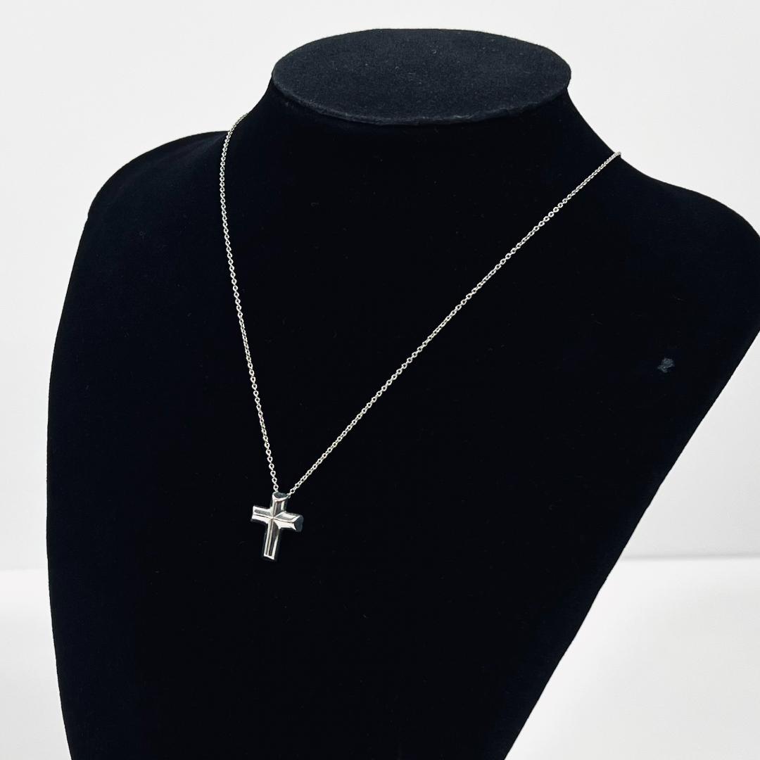 ティファニー　ネックレス　ハートクロス　パロマ　シルバー　MBZ186