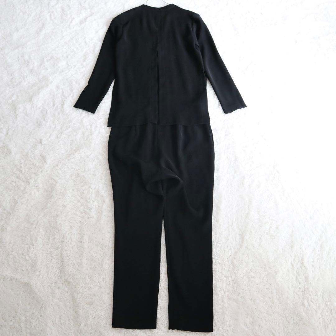 美品★YOKO CHAN オールインワン ジャンプスーツ Vネック 黒 38