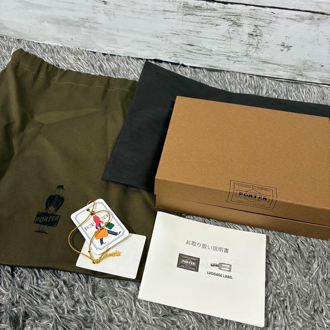 【極美品】PORTER BAUM デイリーポーチ レザー 黒 381-03104