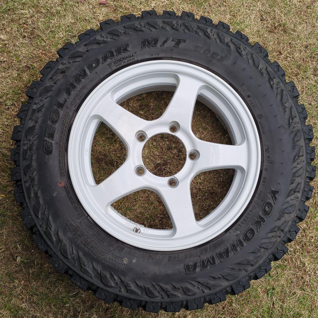 ジムニー用 4×4エンジニアリングアルミ ジオランダーM/T計4本・ガリキズなし