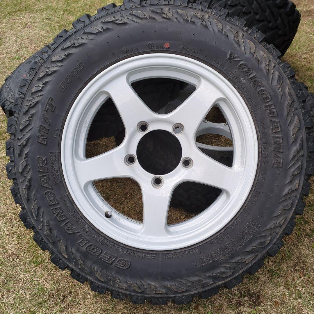 ジムニー用 4×4エンジニアリングアルミ ジオランダーM/T計4本・ガリキズなし