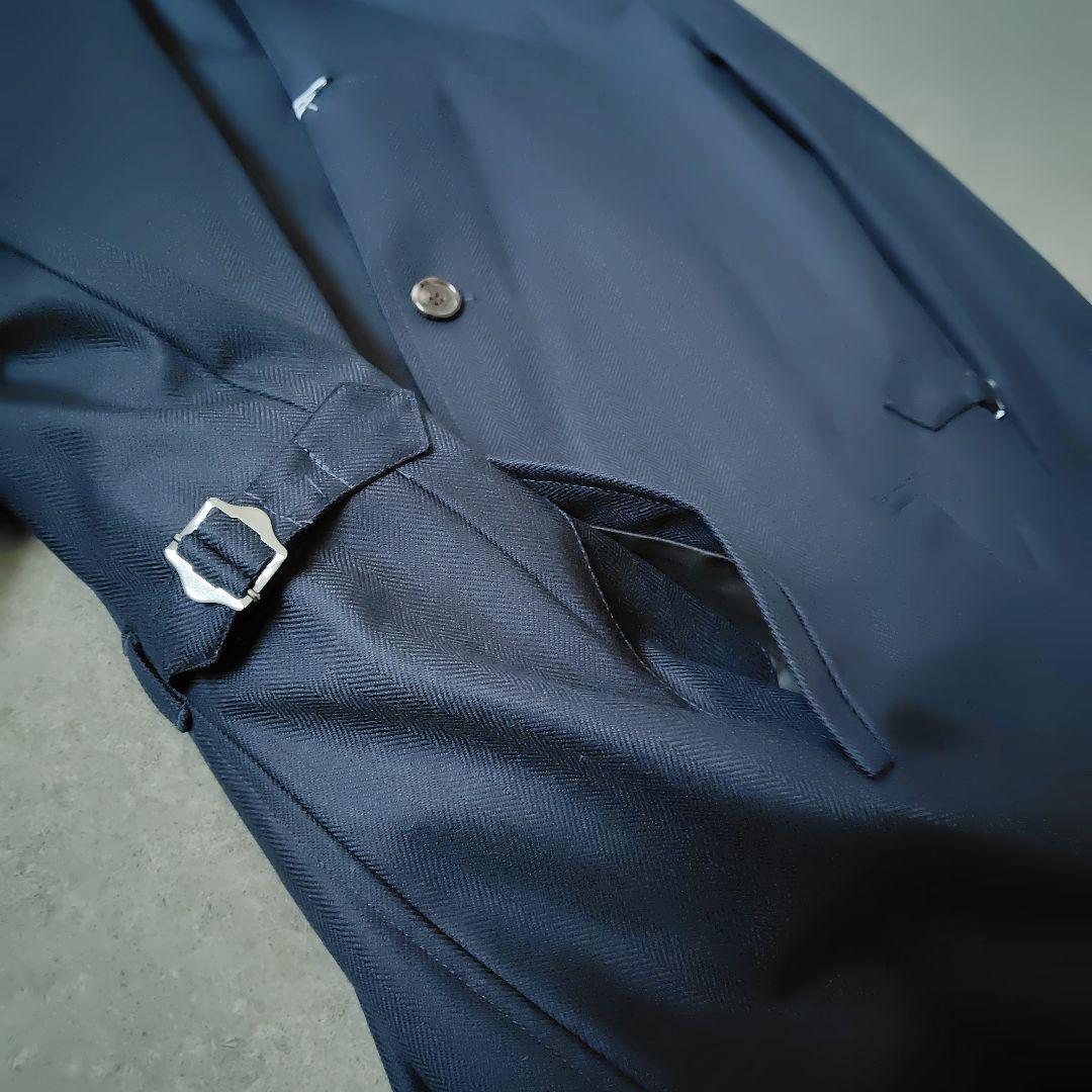 新品★メンズビギ ステンカラーコート ライナー付き 濃紺 ネイビー XL 4