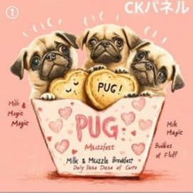 ハンドメイド　オーダー受付ページ　♡パグ　パネル♡
