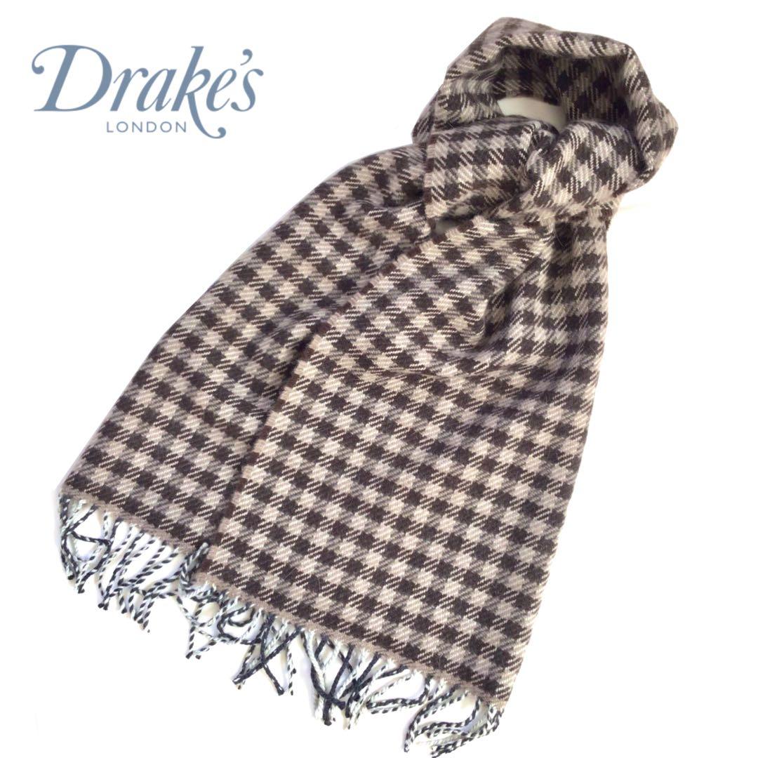 【新品】Drake's × BEAMS F チェック柄マフラー ストール西口修平