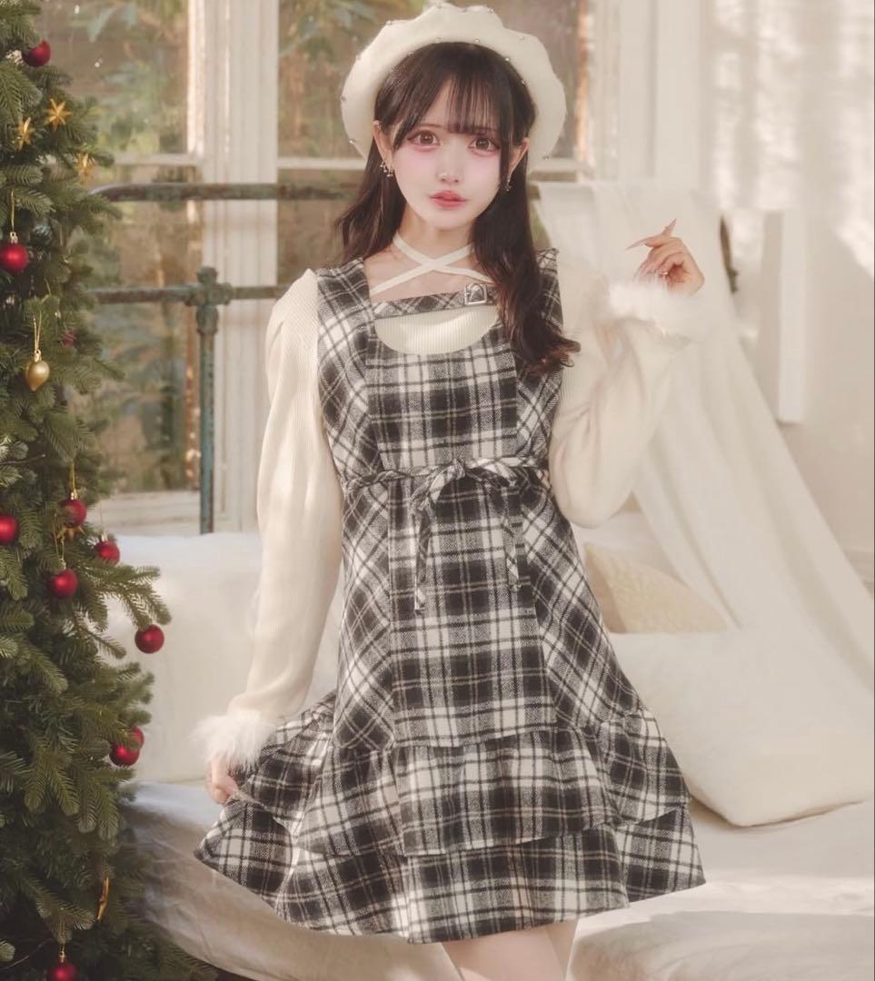 palelfy 裾ティアードキャミワンピース