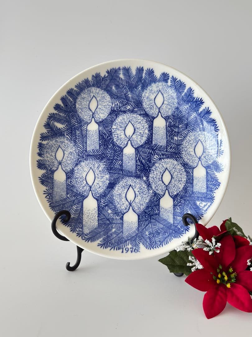 グスタフスベリ/スヴェン・ジョンソン/クリスマスイヤープレート/1976年