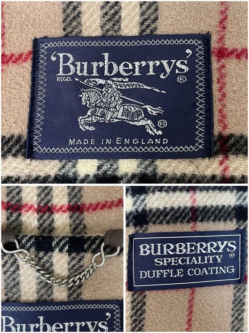 専用【美品】バーバリーズ ダッフルコート ノバチェック ウール キャメル XL