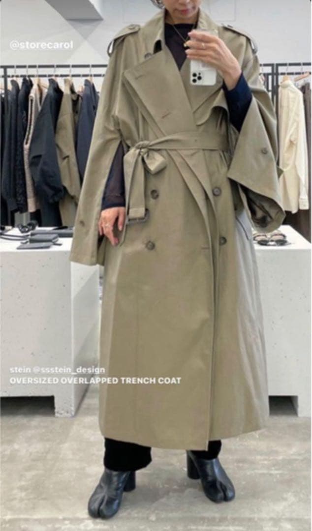 M*e様 stein 22AW オーバーサイズド トレンチコート M sacai