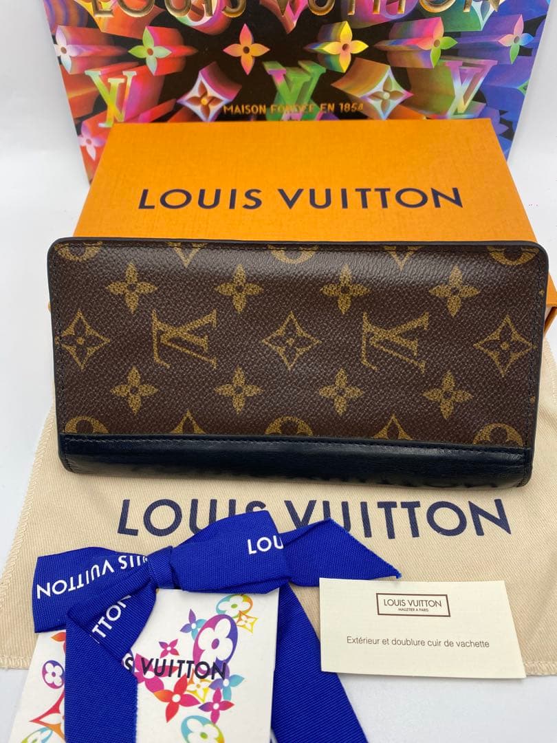ルイヴィトン モノグラム マカサー ポルトフォイユ タノン 二つ折り 長財布