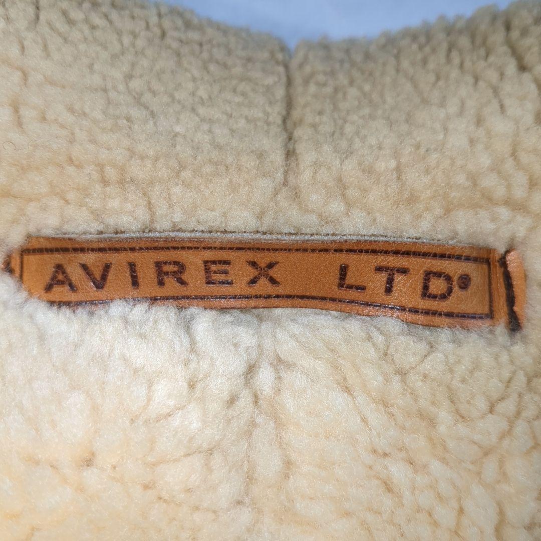 AVIREX B-3 フライトジャケット ムートン 羊革 ブラウン 38サイズ