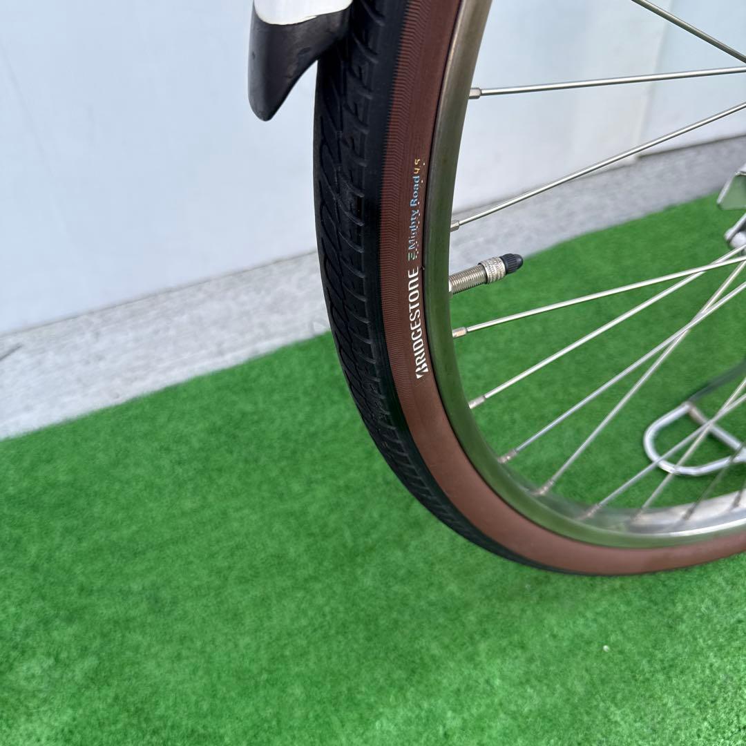 充電器無し電動アシスト自転車26インチ ホワイト