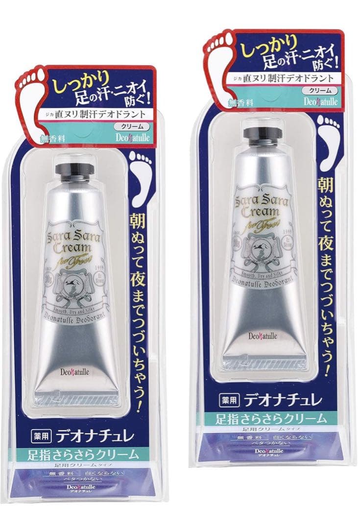 なっちん【医薬部外品】デオナチュレ 足指さらさらクリーム 制汗剤 28個