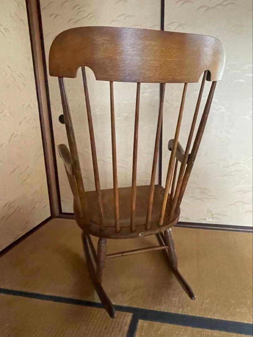 キツツキ　飛騨　美品　ロッキングチェア　アンティーク