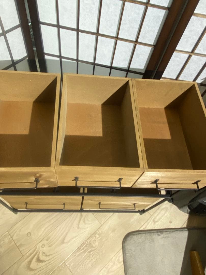 ✨完売品✨　salut!サリュ　WEB限定アイアンウッド5ドロワーマルチラック