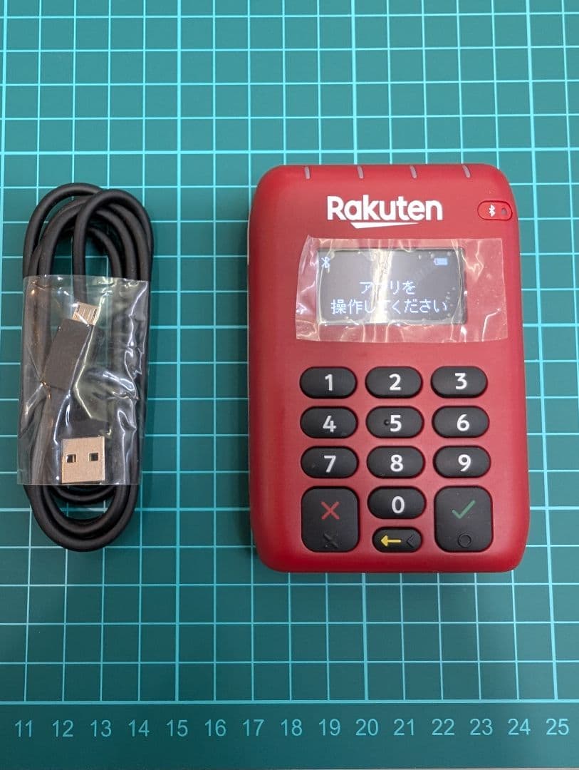 Rakuten　 楽天ペイカードリーダー（旧elan） 新品未使用品　赤