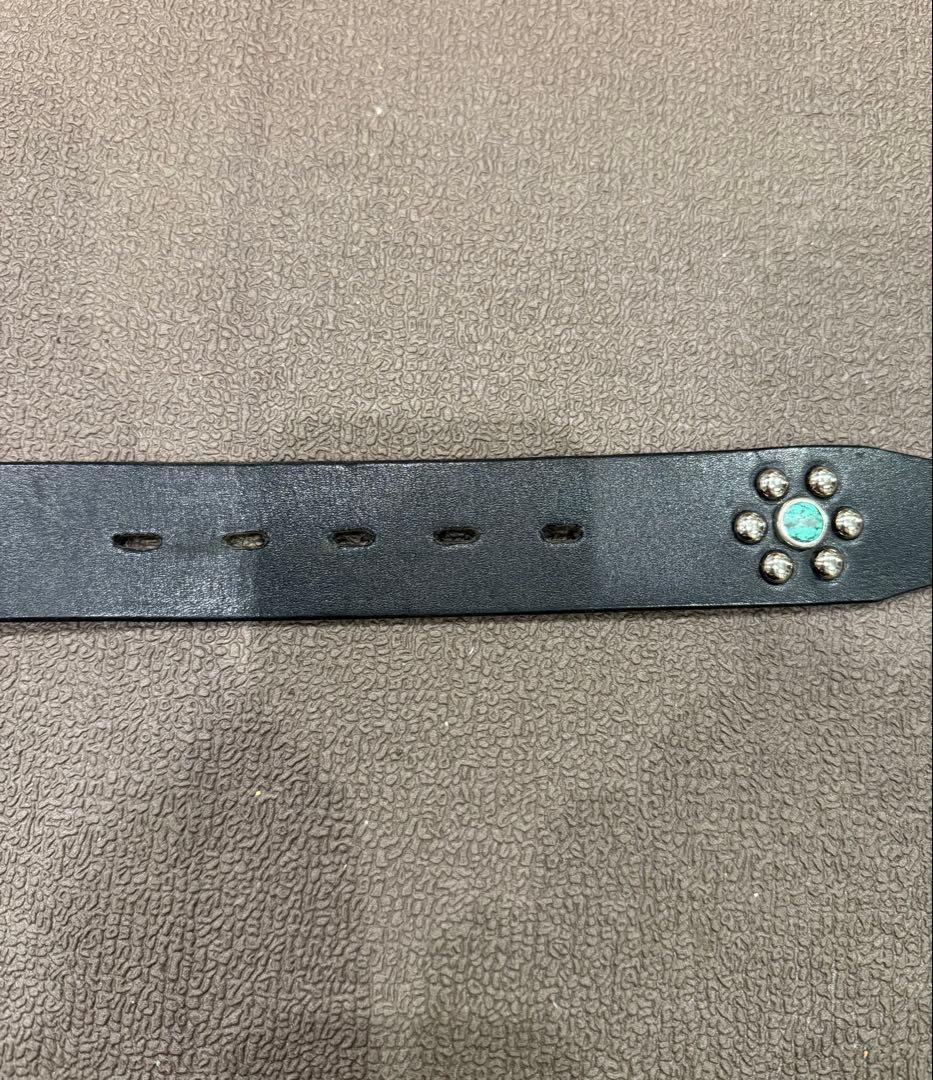 希少HTC ターコイズスタッズベルト(34インチ)
