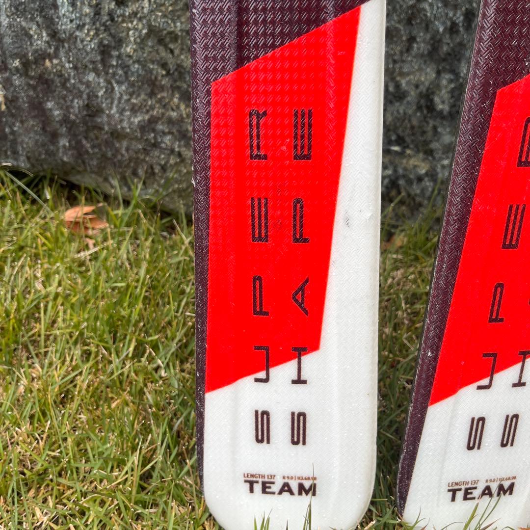 HEAD ジュニアスキー(137cm)、ストック(105cm)セット