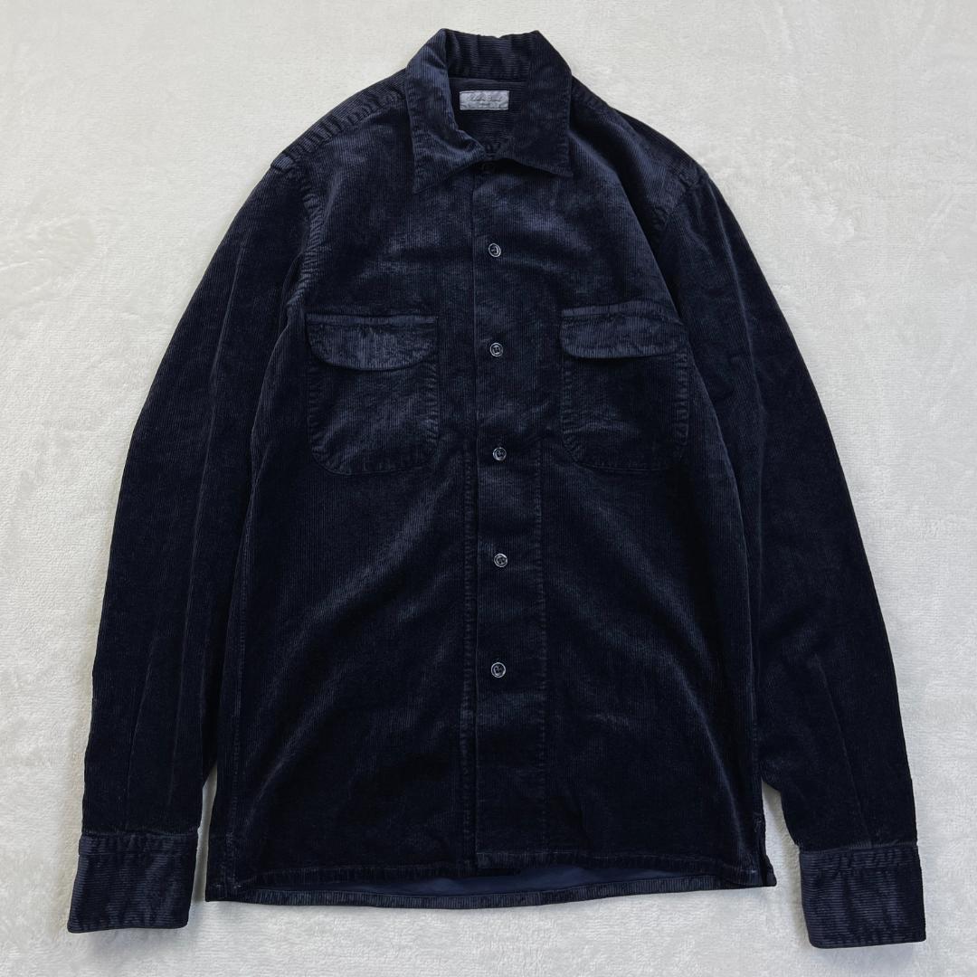 Salvatore Piccolo　コーデュロイシャツ　ネイビー