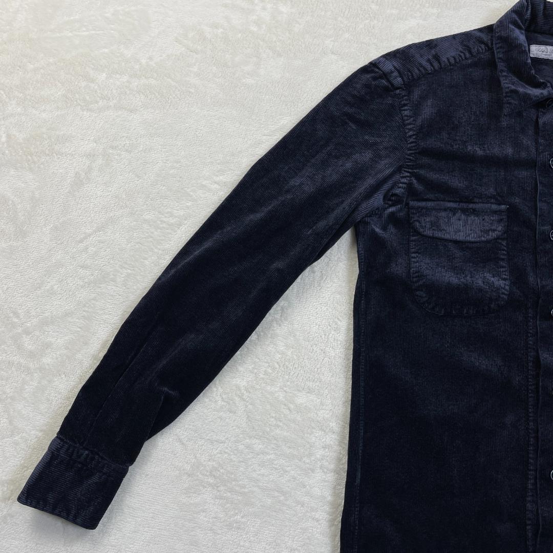 Salvatore Piccolo　コーデュロイシャツ　ネイビー