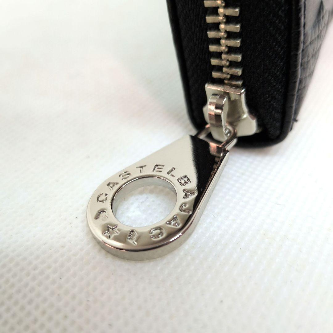 【新品同様】カステルバジャック　ピッコロ　ラウンドファスナー　長財布　デカロゴ