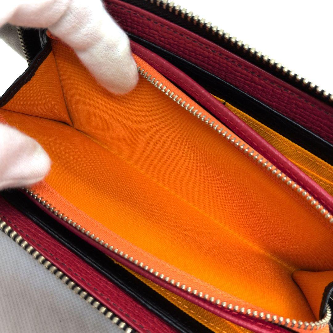 【新品同様】カステルバジャック　ピッコロ　ラウンドファスナー　長財布　デカロゴ