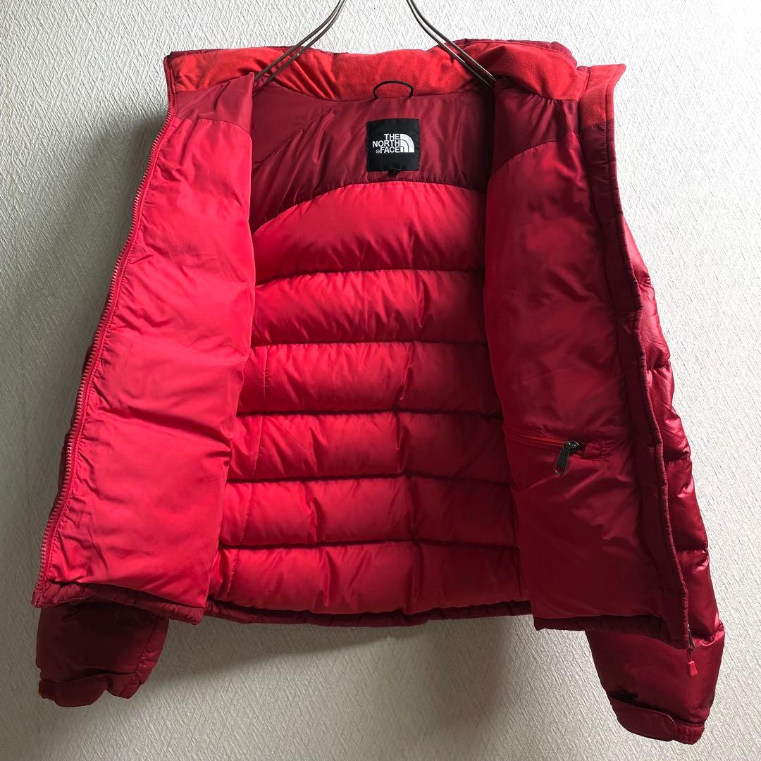 ノースフェイス ダウンジャケット ヌプシ2 レッド レディース