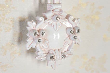 要問合わせ♥️薔薇空間♥️壁掛け時計　掛時計　時計　薔薇　ローズ　ロココ調　白