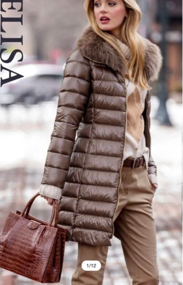 HERNO✨FOXファーダウンコート