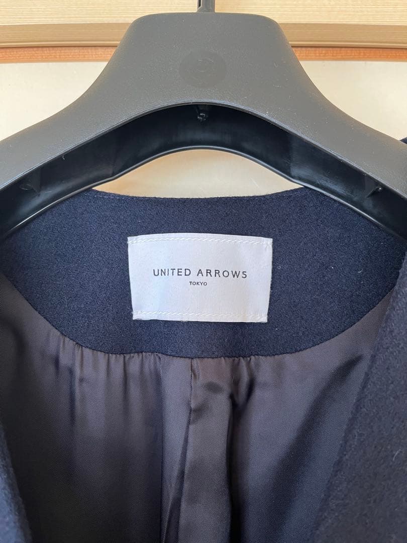 【とり】UNITEDARROWS Vネック ノーカラーコート