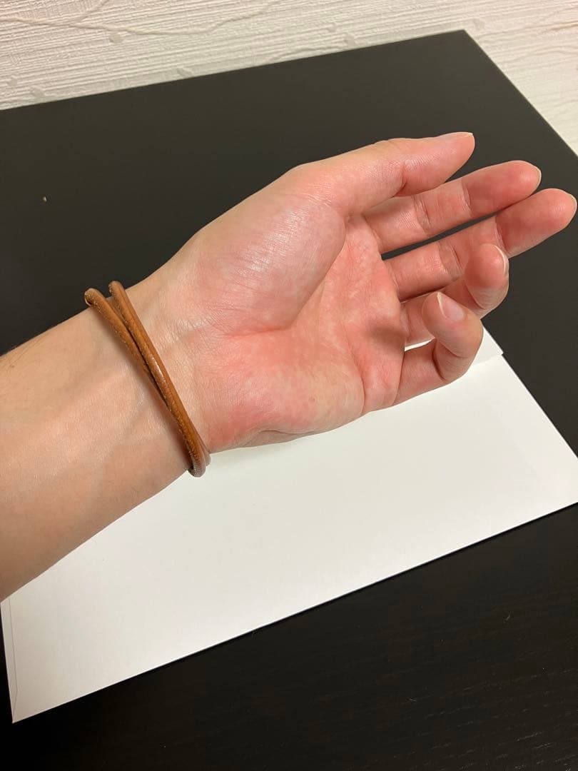 HERMES エルメス ジャンボ 茶×金 二重 ブレスレット