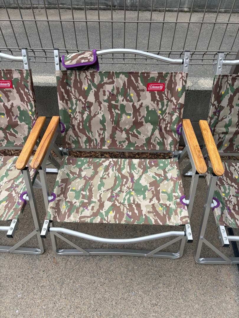 三脚セット コールマン コンパクトフォールディングチェア カモ 迷彩 廃盤品