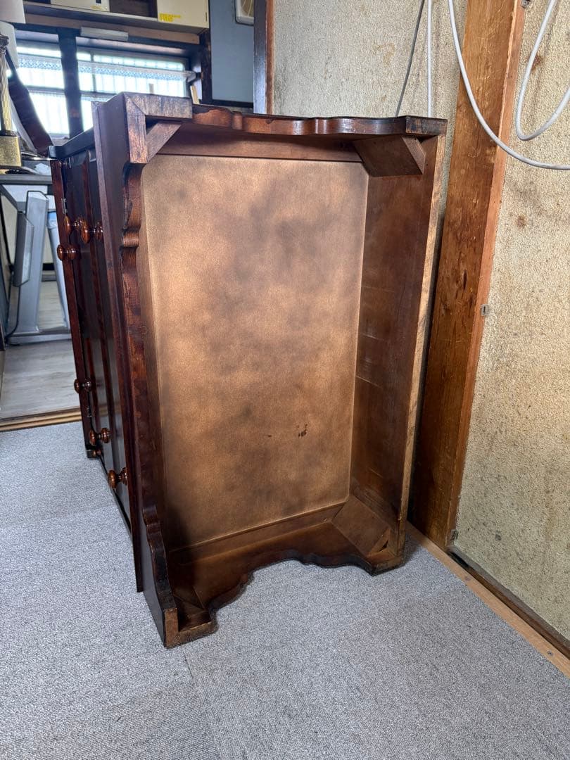 北海道民芸家具 ライティングビューロー カバ材 書斎収納